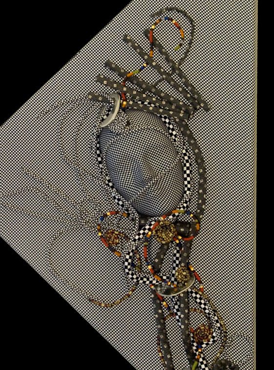 Eileen Williams fabric art  Pixelated